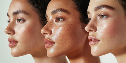 Visual of women with a variety of skin types and concerns