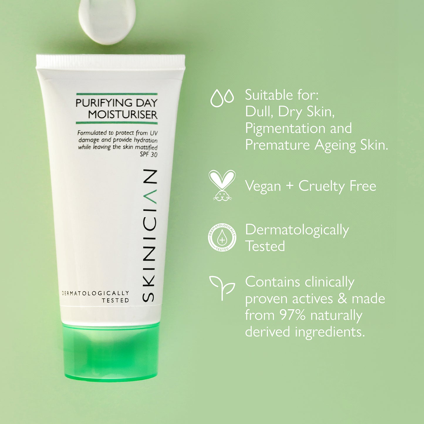 Purifying Daily Moisturiser with SPF 30 for Oily Skin