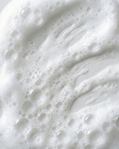 Close-up of white foam texture of Pro-Radiance Enzyme Cleanser