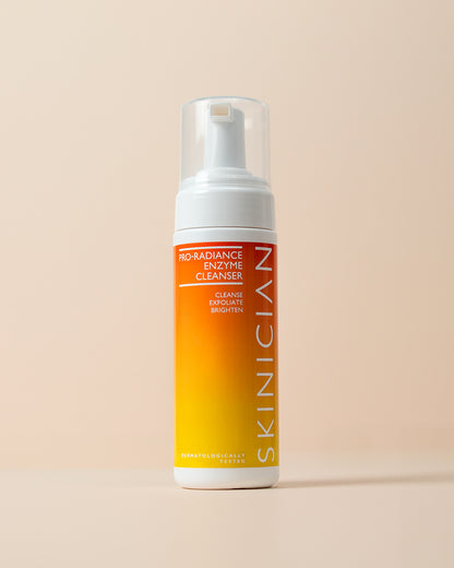 Pro-Radiance Enzyme Cleanser on beige background