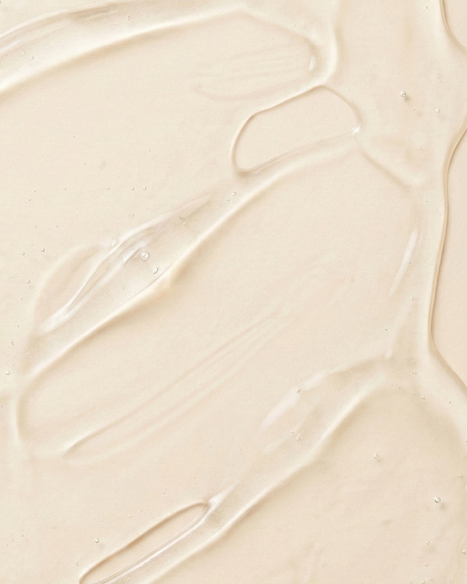 Close up of gel texture on beige surface