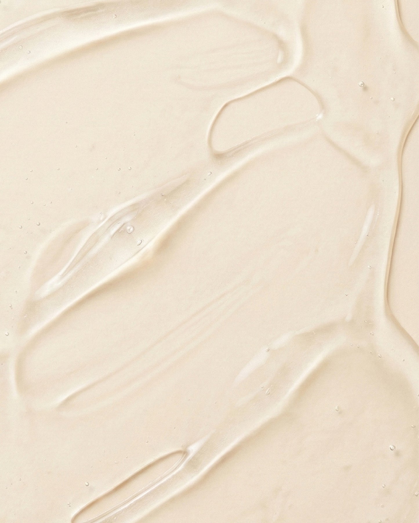 Close up of gel texture on beige surface