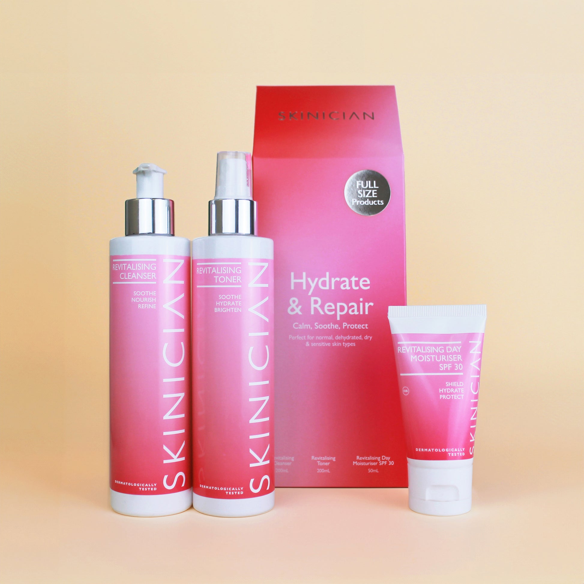 Unboxing video of the products inside the Hydrate and Repair Set