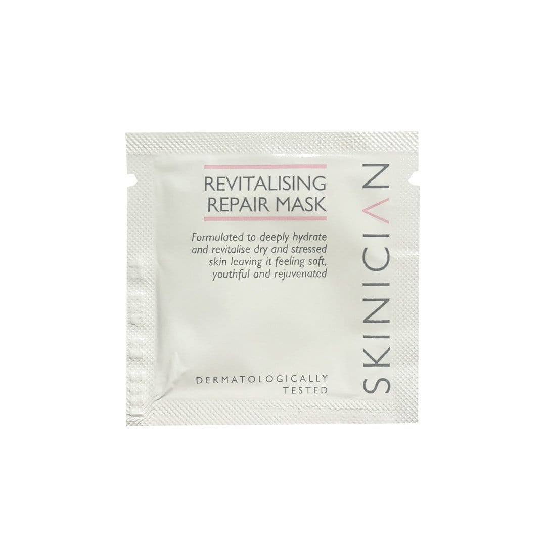 Skinician Revitalising Repair Mask Sachet for dry, stressed skin.